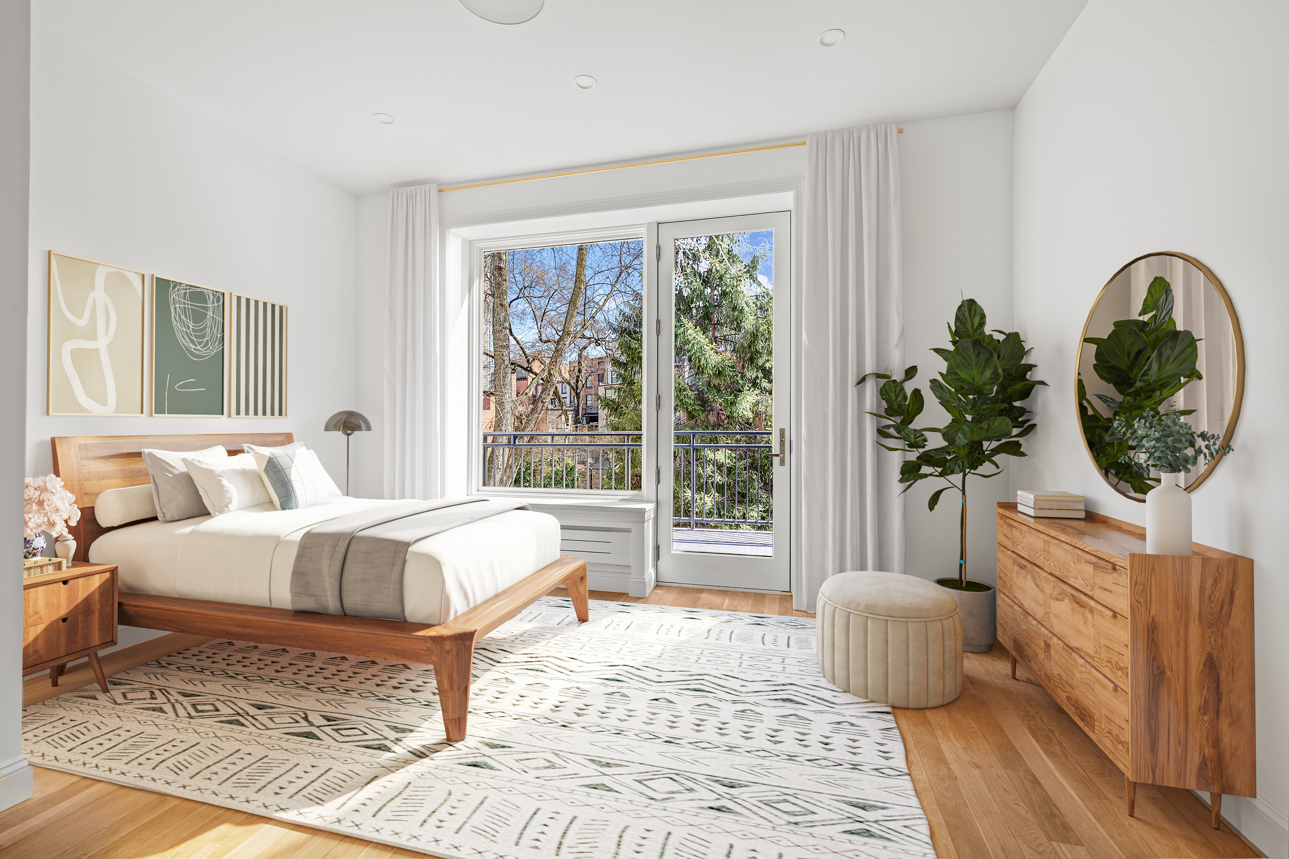 119 Henry Street, Unit 3 Brooklyn, NY 11201 - Photo 3 of 14 a living room with furniture a window and a potted plant
