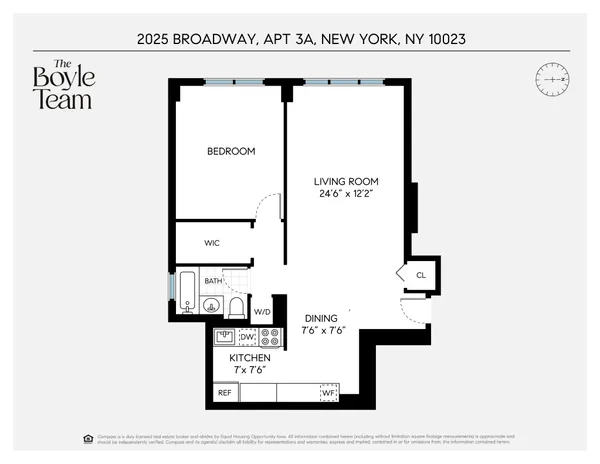 $735,000 | 2025 Broadway, Unit 3A | Upper West Side