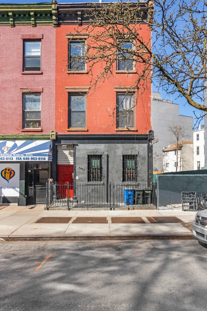 a view of building with street