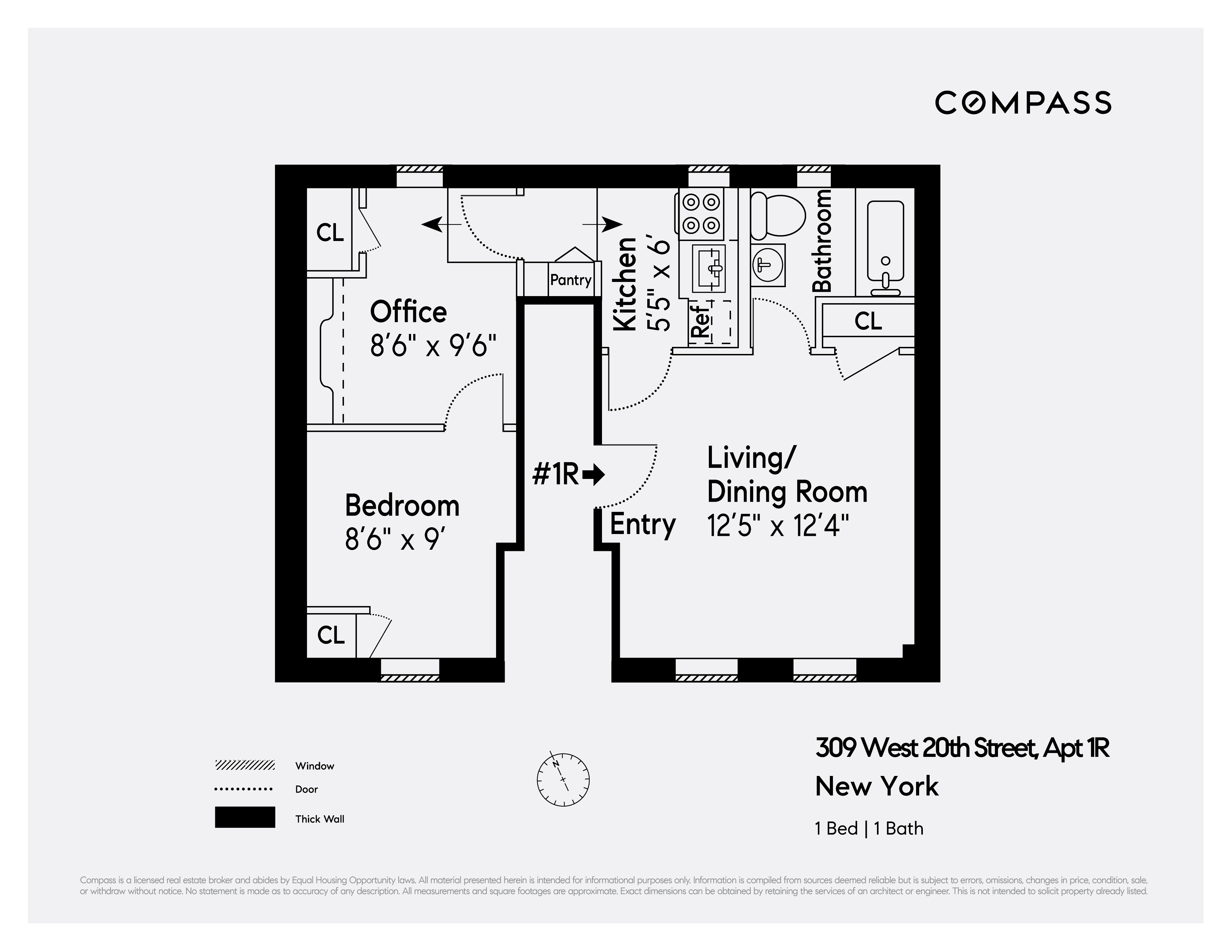 309 West 20th Street, Unit 1R Manhattan, NY 10011 - Photo 10 of 10 a picture of a wall