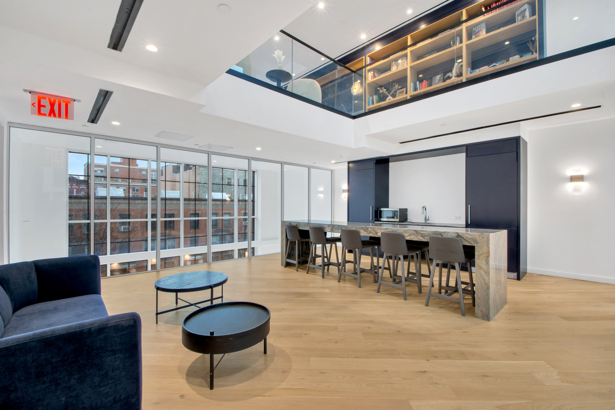 300 West 122nd Street, Unit 6R Manhattan, NY 10027 - Photo 15 of 23 a living room with furniture a rug and a large window