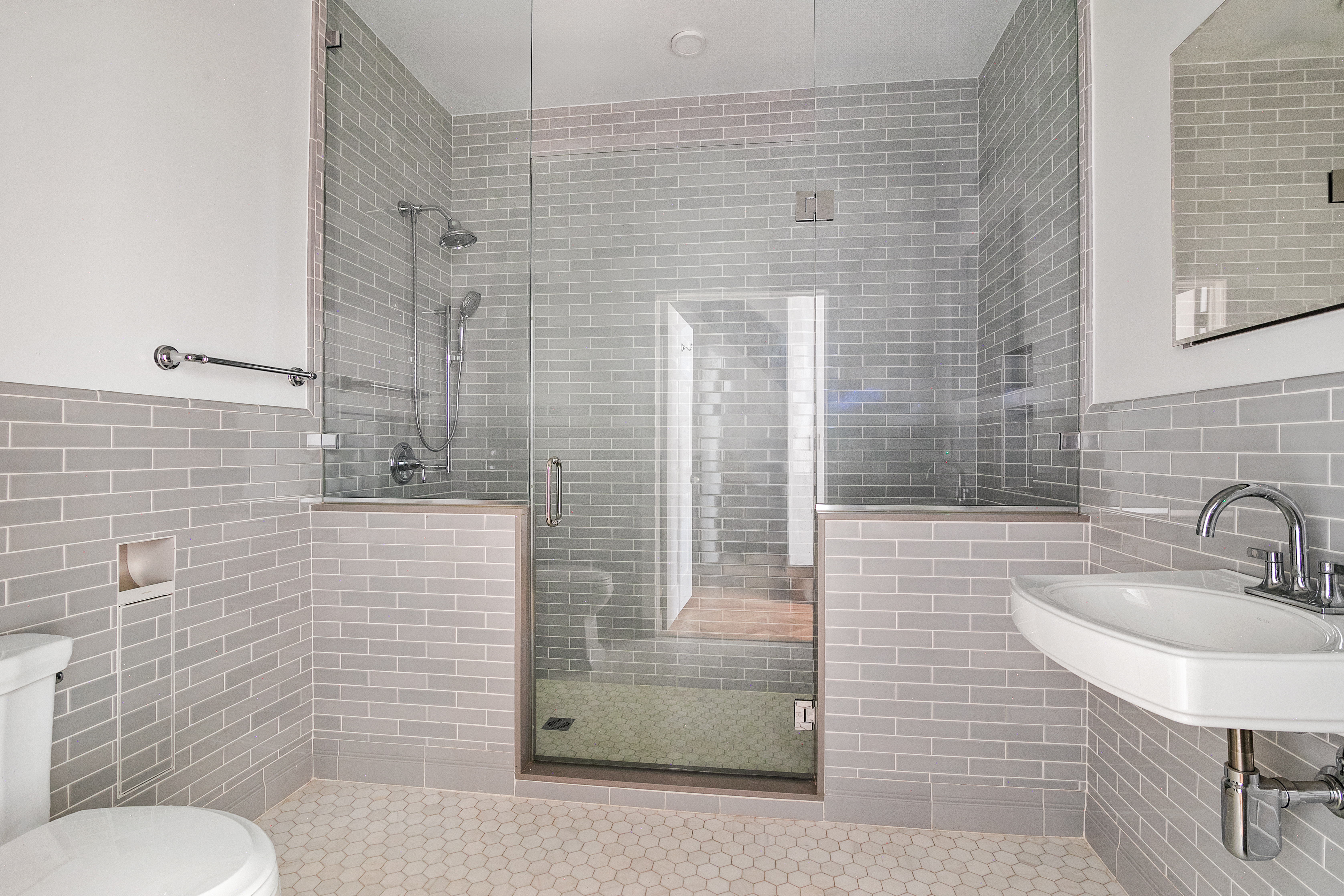 914 President Street, Unit TWNHSE Brooklyn, NY 11215 - Photo 5 of 29 a bathroom with a sink a toilet and shower