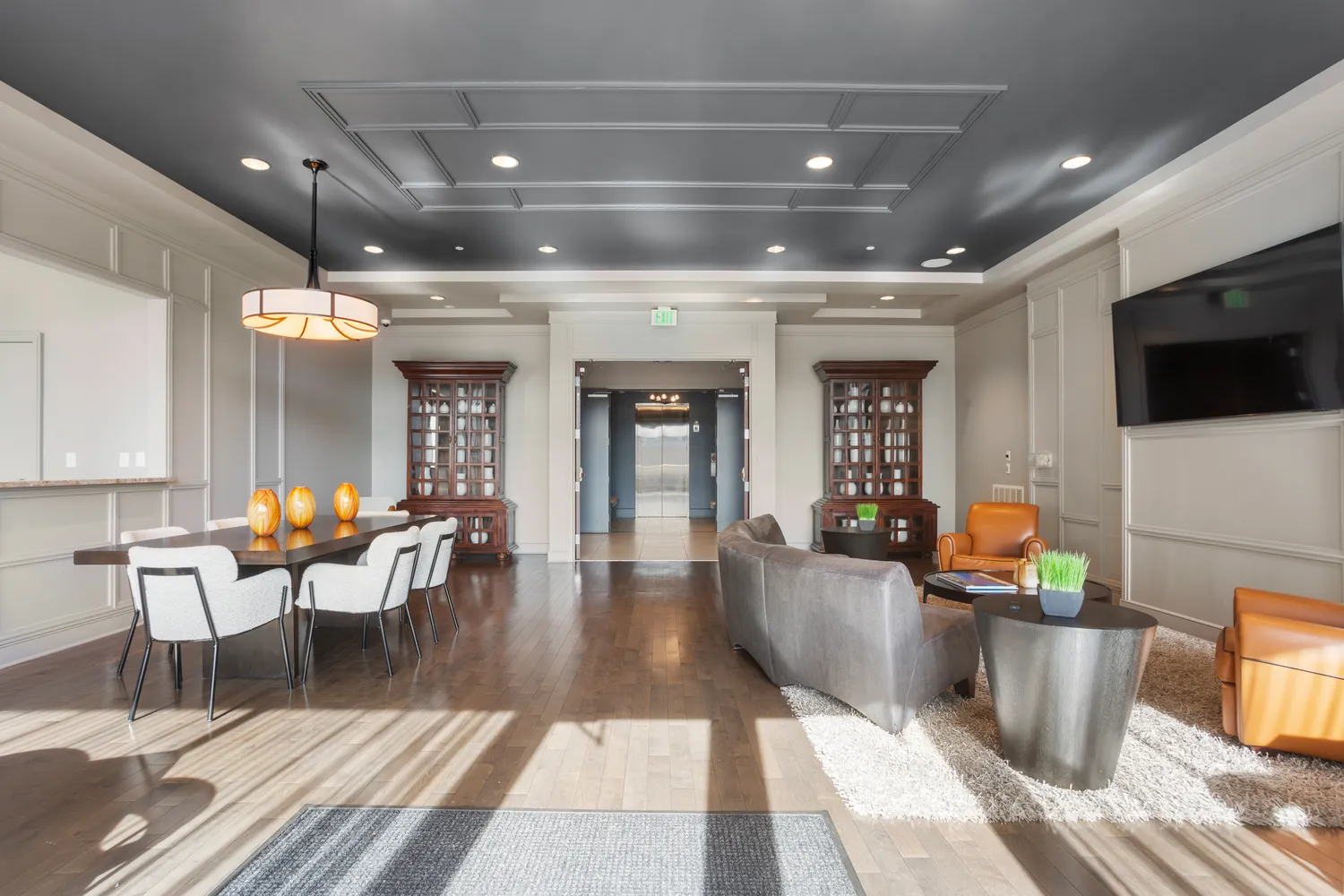 a kitchen with granite countertop a sink and cabinets