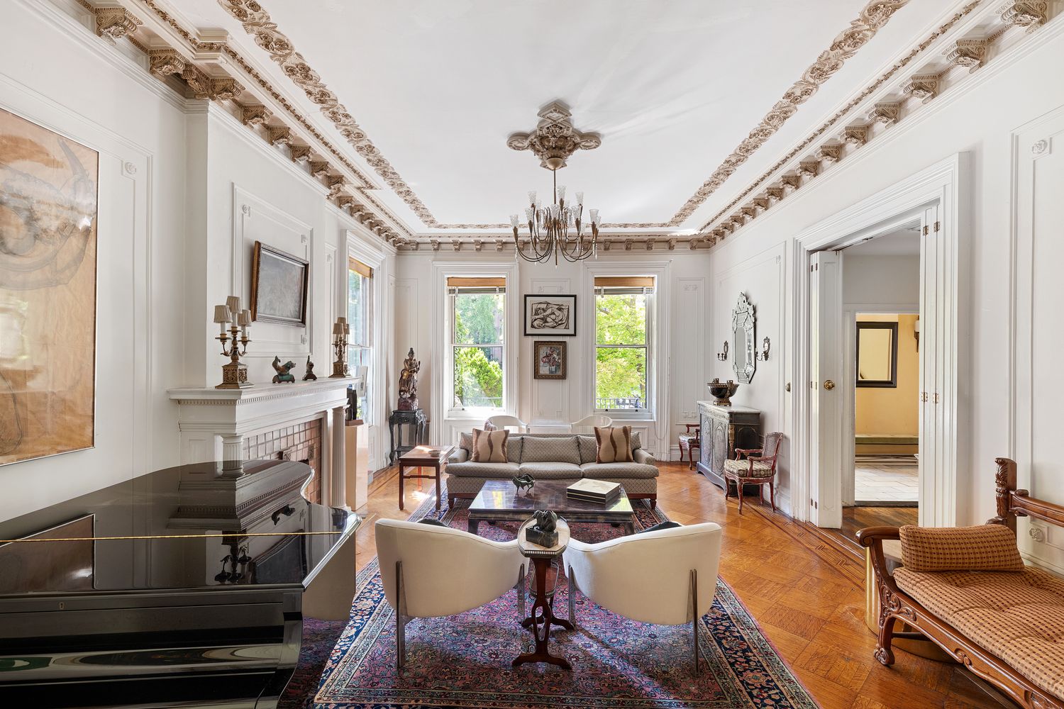315 Washington Avenue Brooklyn, NY 11205 - Photo 7 of 38 a living room with furniture or window and a chandelier