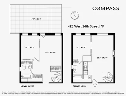 $1,500,000 | 425 West 24th Street, Unit 1F | Chelsea