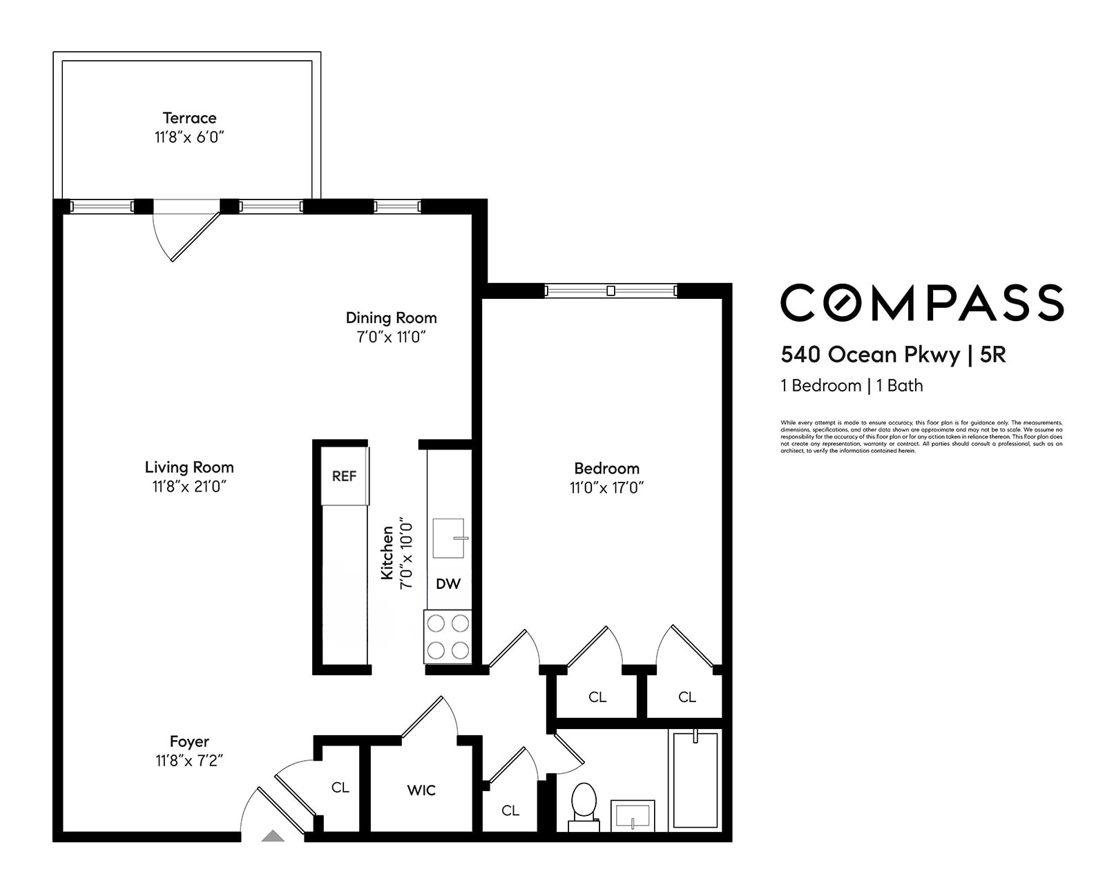 540 Ocean Parkway, Unit 5R Brooklyn, NY 11218 - Photo 11 of 11 a picture of a bench