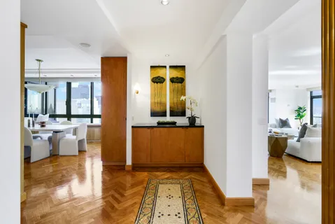 a view of living room and dining room