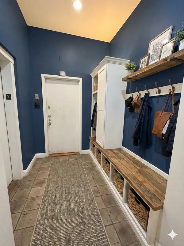 a view of a walk in closet