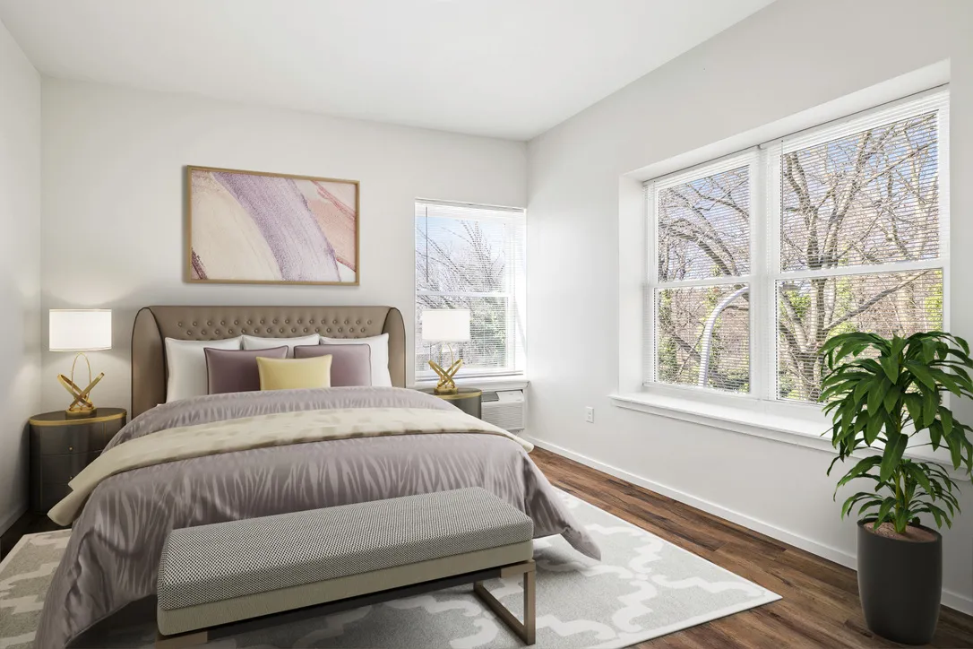 a kitchen with stainless steel appliances granite countertop a refrigerator sink and white cabinets