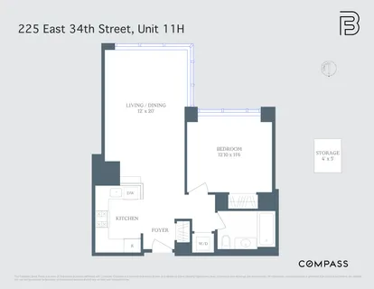 $1,150,000 | 225 East 34th Street, Unit 11H | Murray Hill