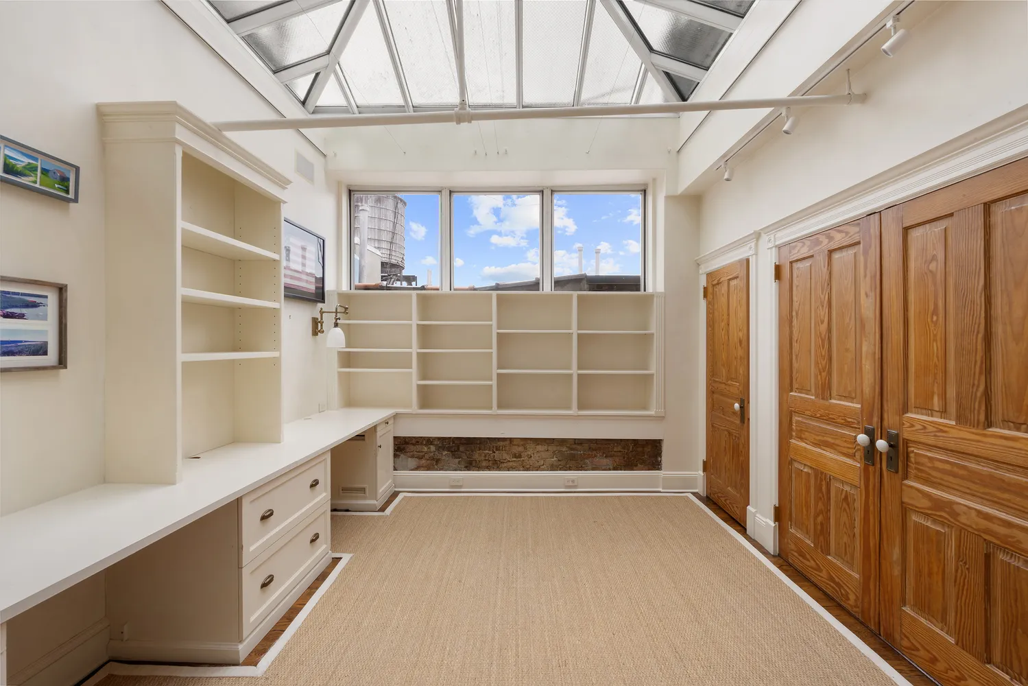 a view of an empty room