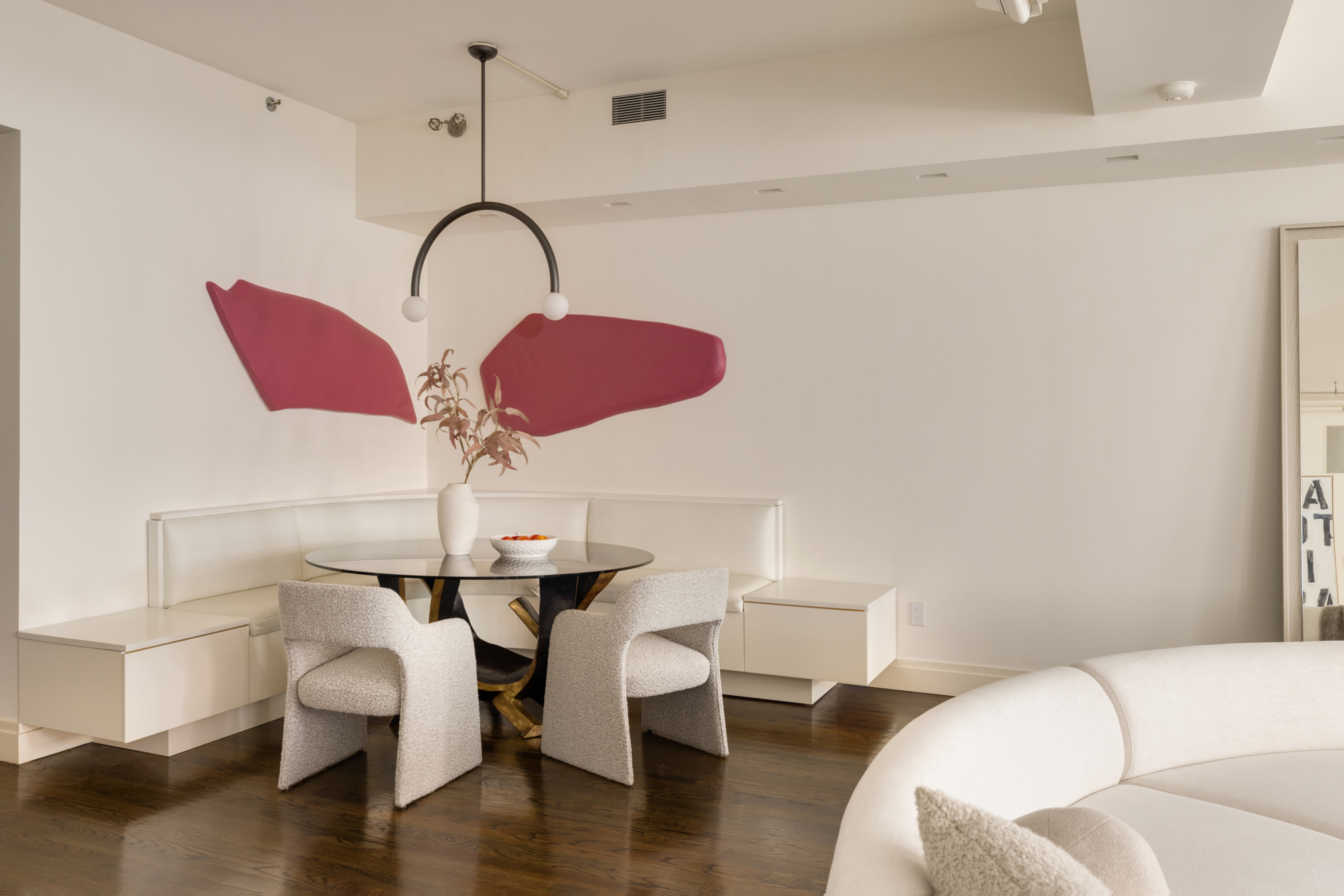 18 Leonard Street, Unit 2D Manhattan, NY 10013 - Photo 10 of 22 a living room with furniture and wooden floor