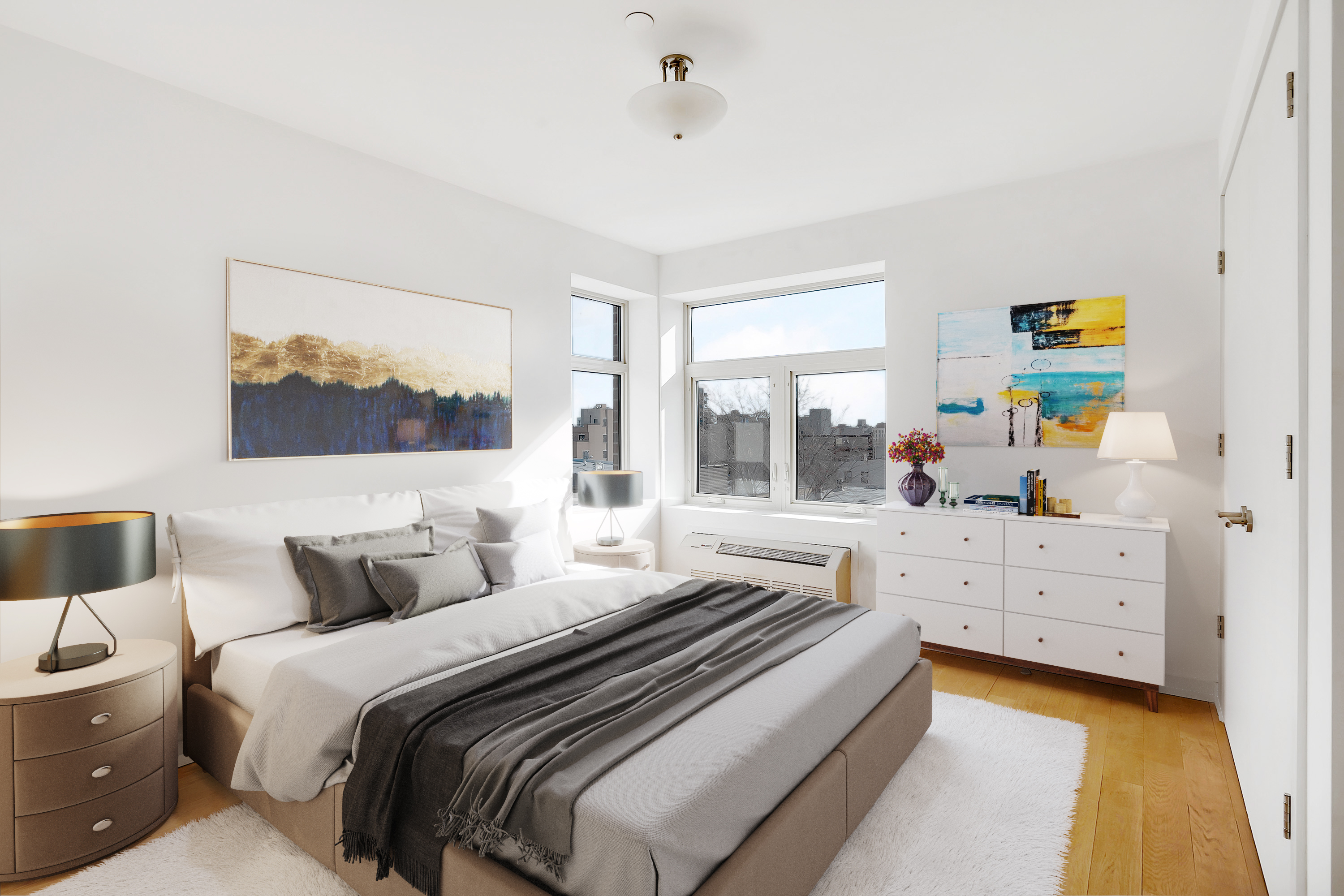 26-20 14th Place, Unit 3D Queens, NY 11102 - Photo 4 of 12 a bedroom with bed and window