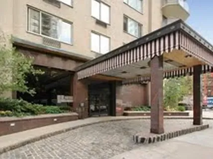 a view of a building with a porch