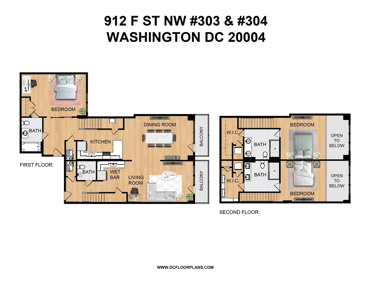 $1,399,900 | 912 F Street Northwest, Unit 303/304, Washington, DC 20004