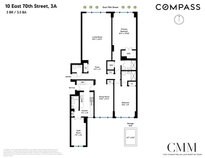 $3,000,000 | 10 East 70th Street, Unit 3A | Lenox Hill