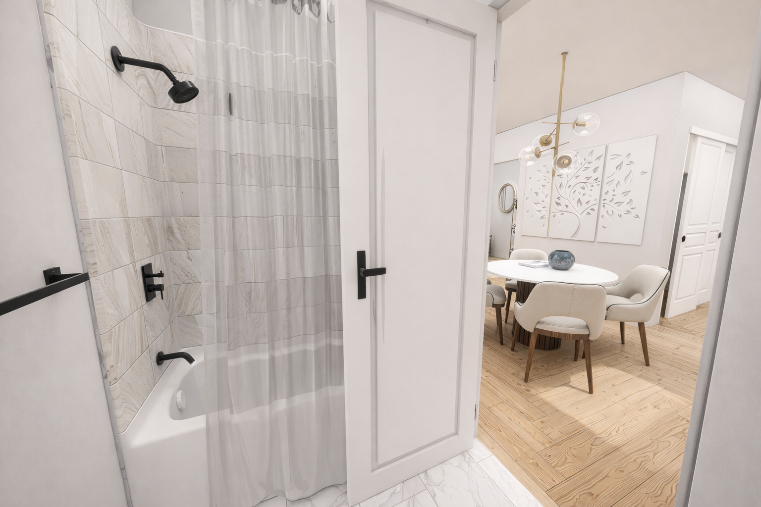 21 Monroe Place, Unit 5FR Brooklyn, NY 11201 - Photo 4 of 16 a bathroom with a sink and a mirror