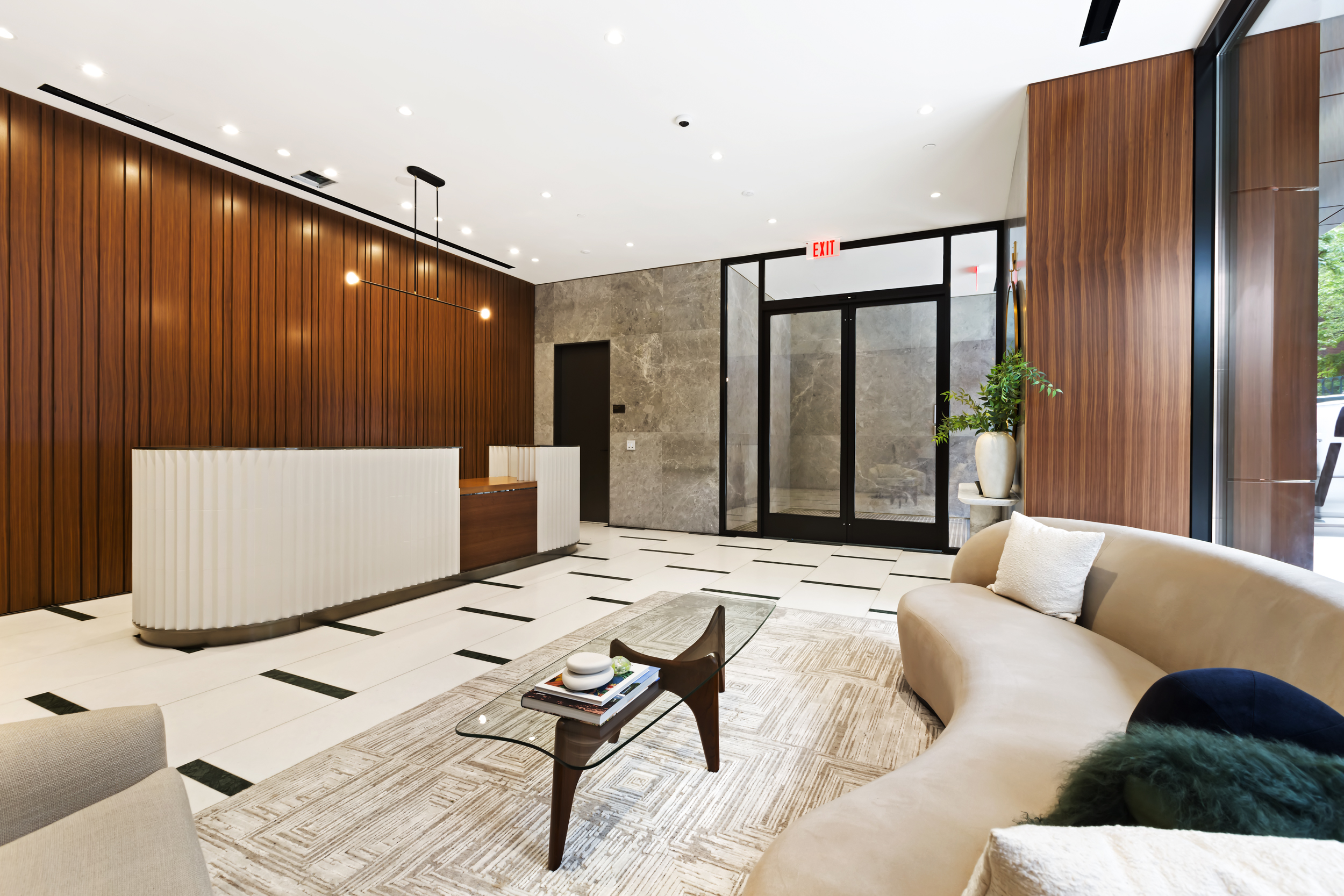 150 Barrow Street, Unit 2B Manhattan, NY 10014 - Photo 12 of 14 a living room with couches and furniture with wooden floor