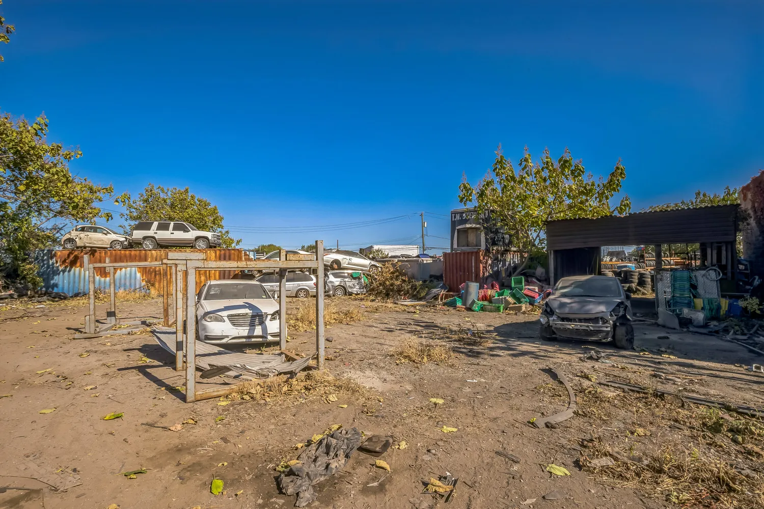 a view of a car park in front of the house