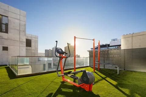 a front view of a house with shower