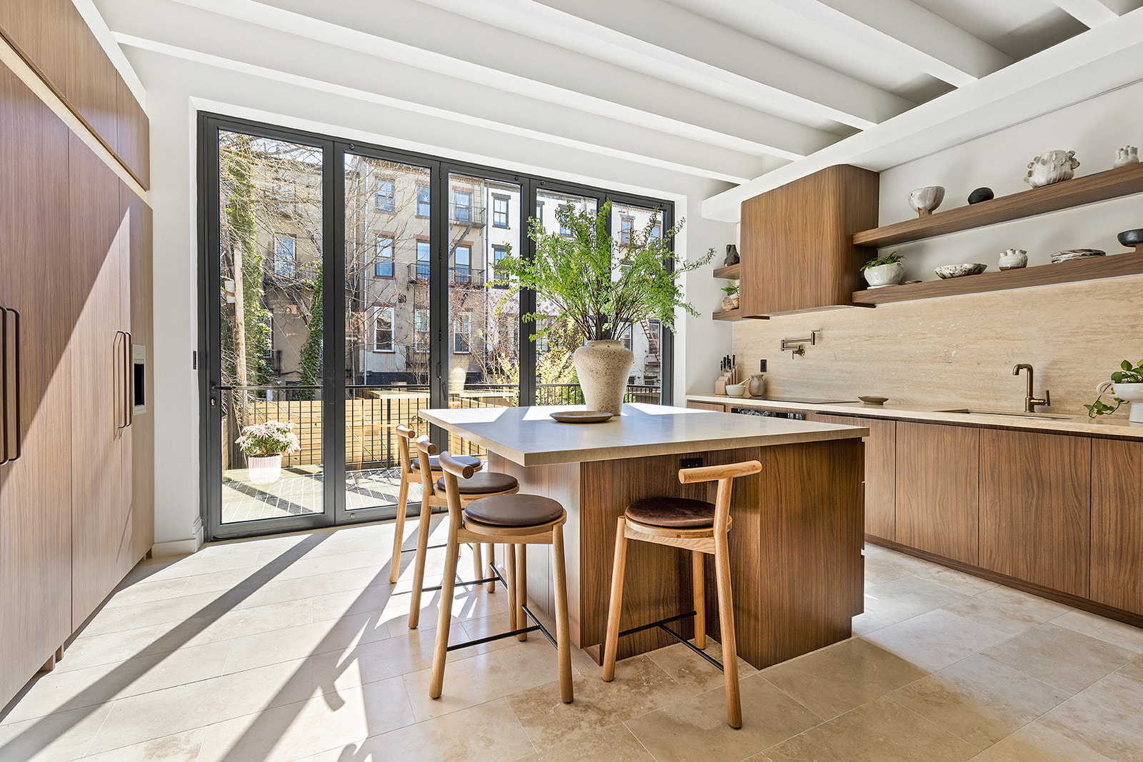 59 Cheever Place Brooklyn, NY 11231 - Photo 2 of 25 a dining hall with stainless steel appliances granite countertop a stove a sink and a refrigerator