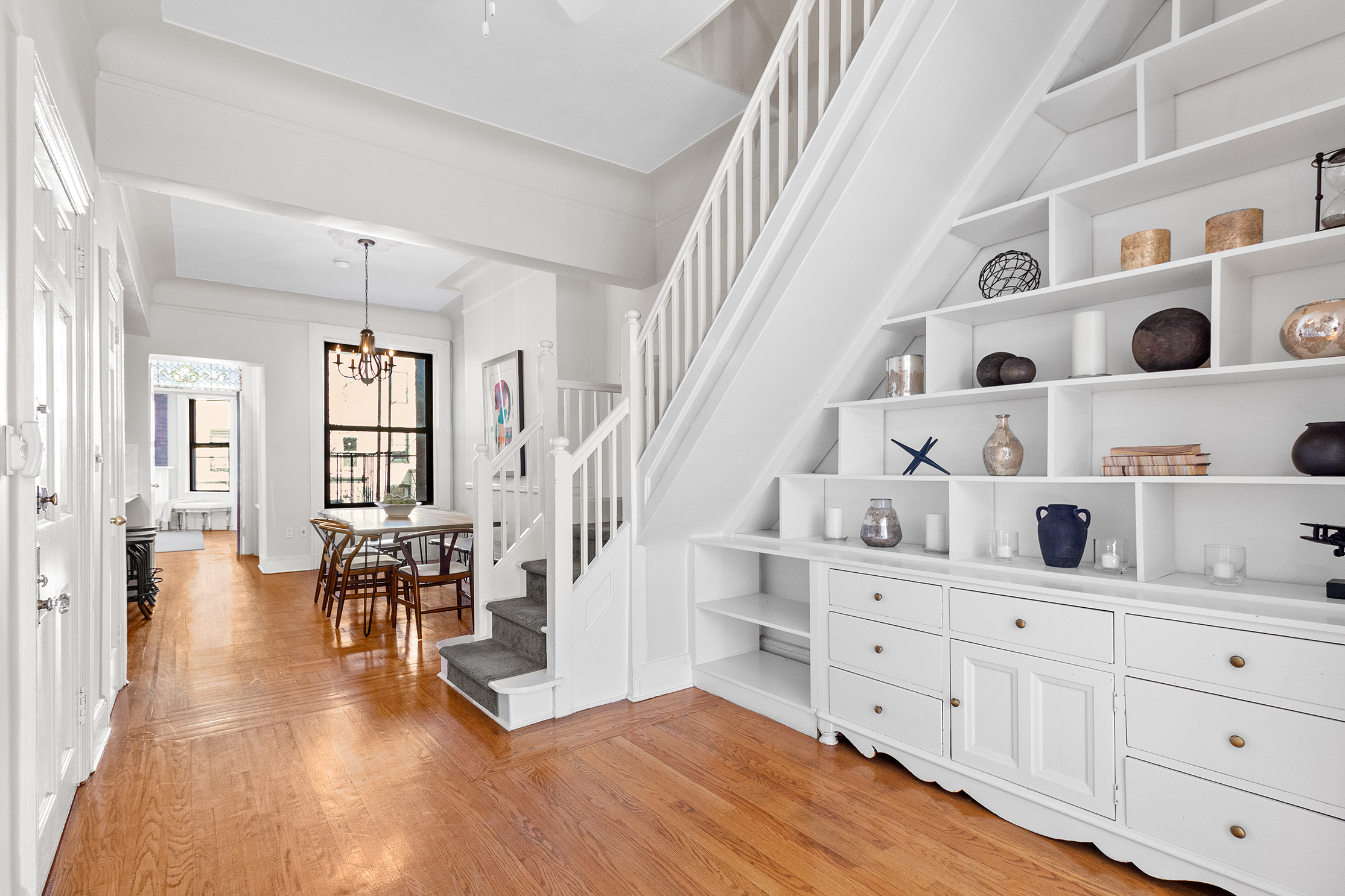 579 5th Street Brooklyn, NY 11215 - Photo 3 of 19 a view of livingroom with furniture and wooden floor