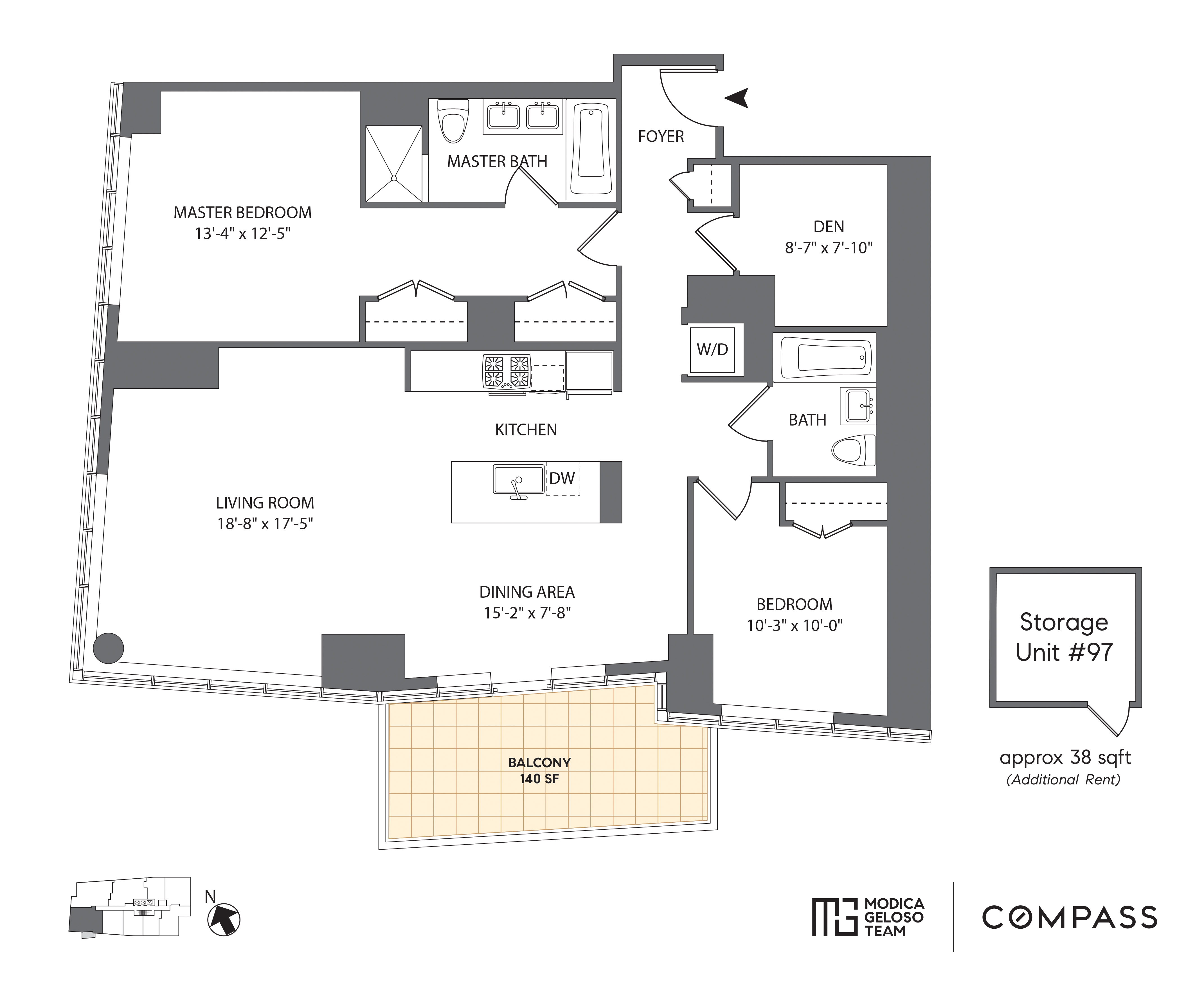 2 Northside Piers, Unit 17A Brooklyn, NY 11249 - Photo 21 of 21 a picture of a wall with a white wall