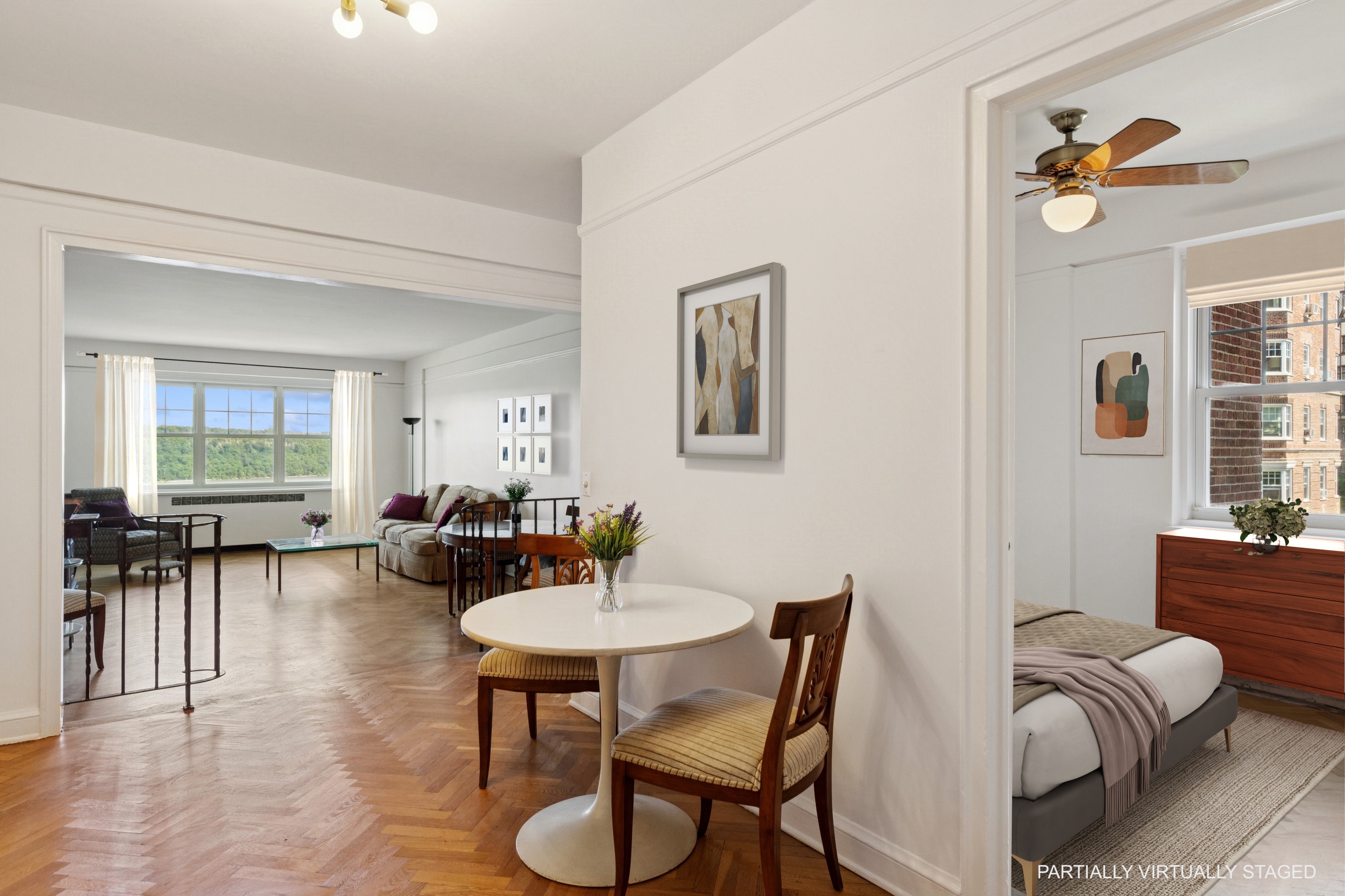 120 Cabrini Boulevard, Unit 48 Manhattan, NY 10033 - Photo 5 of 23 a living room with furniture and a table