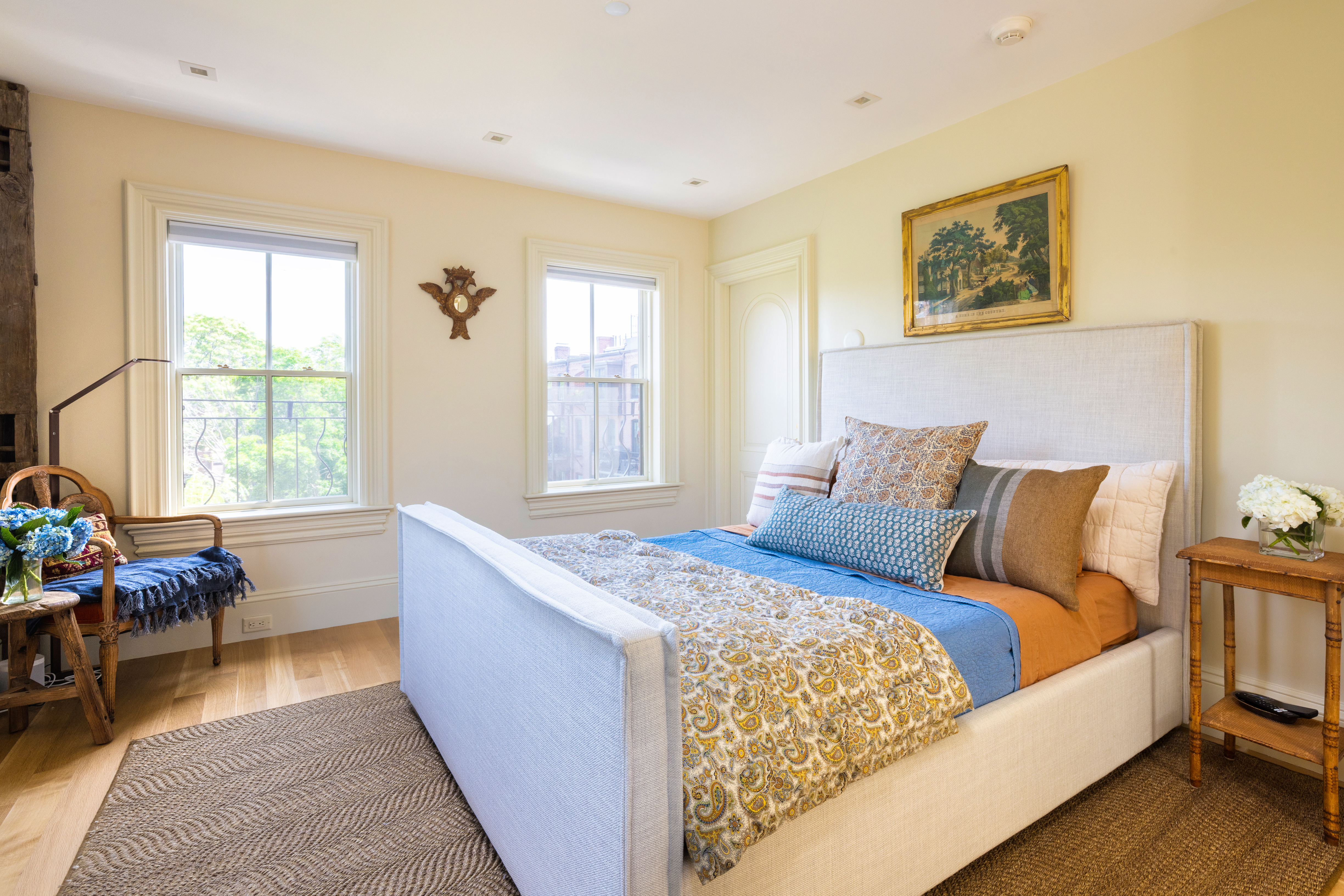 South End Boston, MA 02118 - Photo 16 of 24 a bed room with a bed and a couch