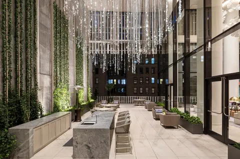 a view of garden with patio