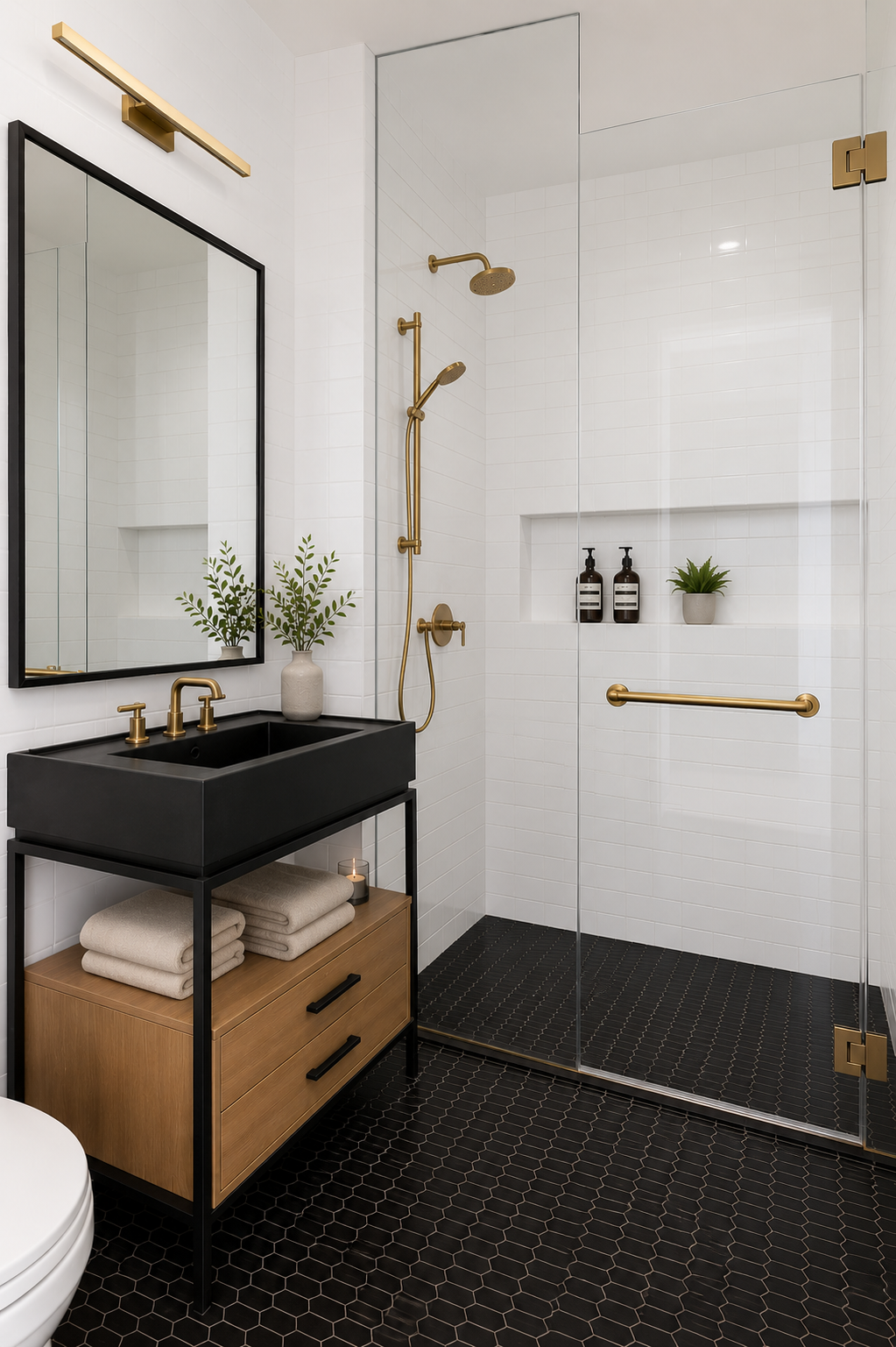 30 East 29th Street, Unit 22B Manhattan, NY 10016 - Photo 4 of 6 a bathroom with a sink and a mirror