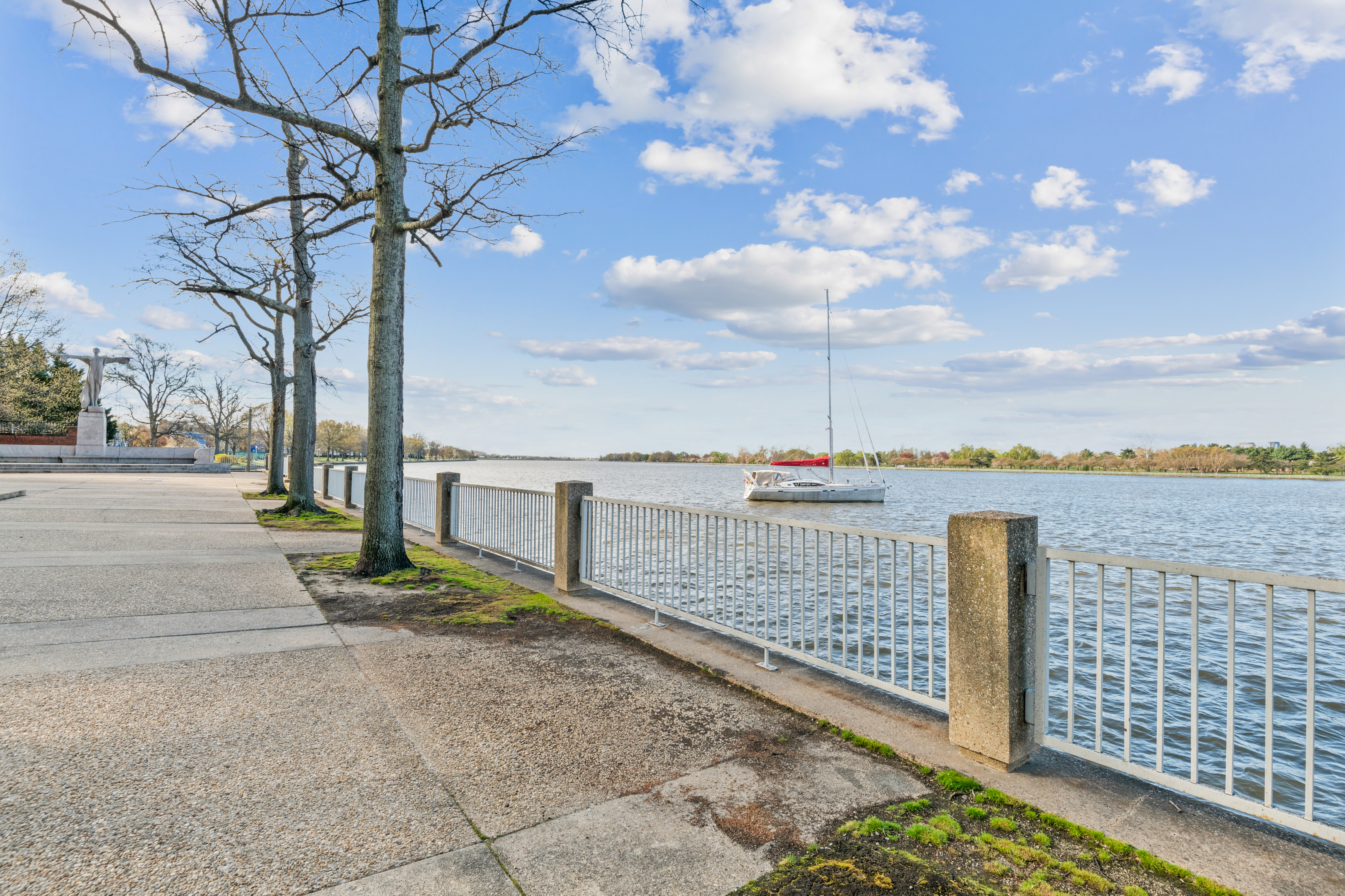 490 M Street Southwest, Unit W802 Washington, DC 20024 - Photo 22 of 24 a view of a pathway with a wrought fence