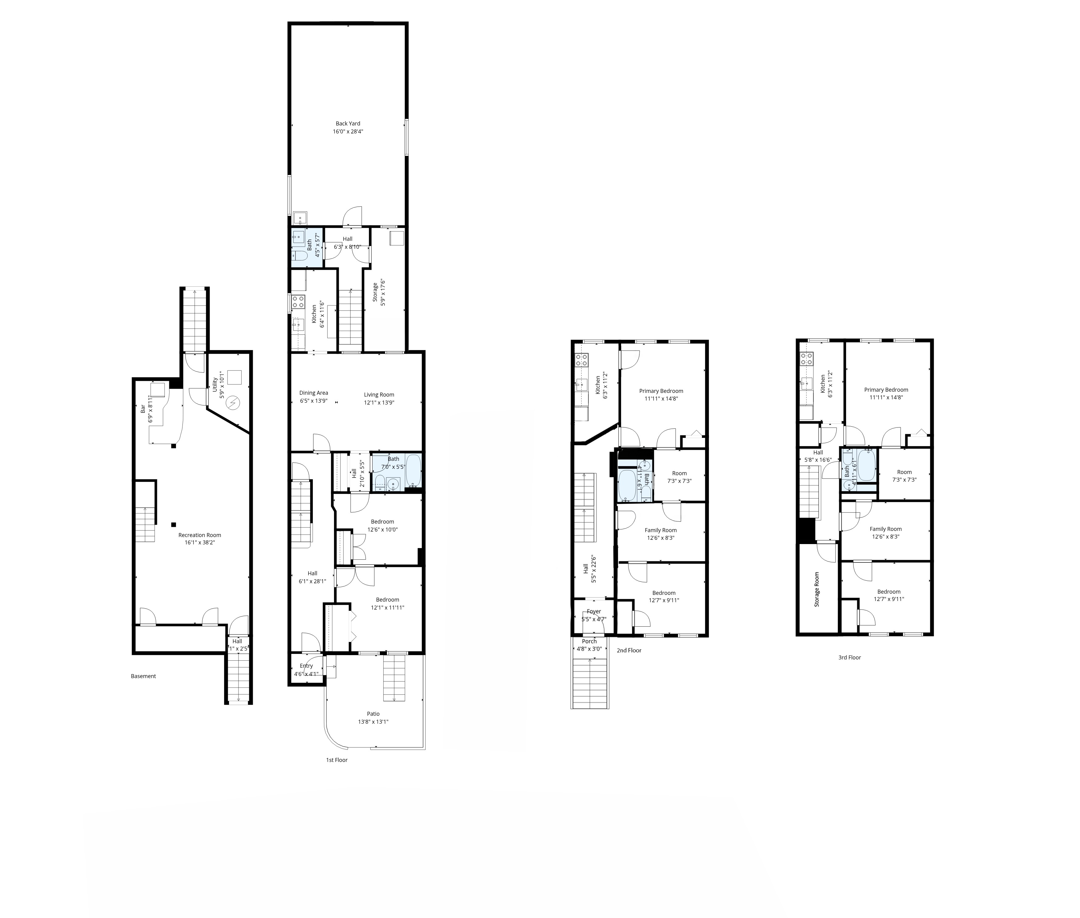 193 Vernon Avenue Brooklyn, NY 11206 - Photo 8 of 11 a picture of a floor plan