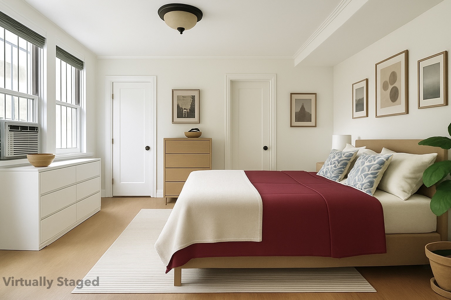 296 Garfield Place, Unit GARDEN Brooklyn, NY 11215 - Photo 4 of 12 a bedroom with a bed and wooden floor