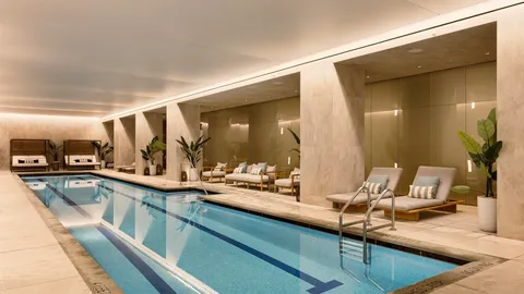 a kitchen with sink refrigerator and stove