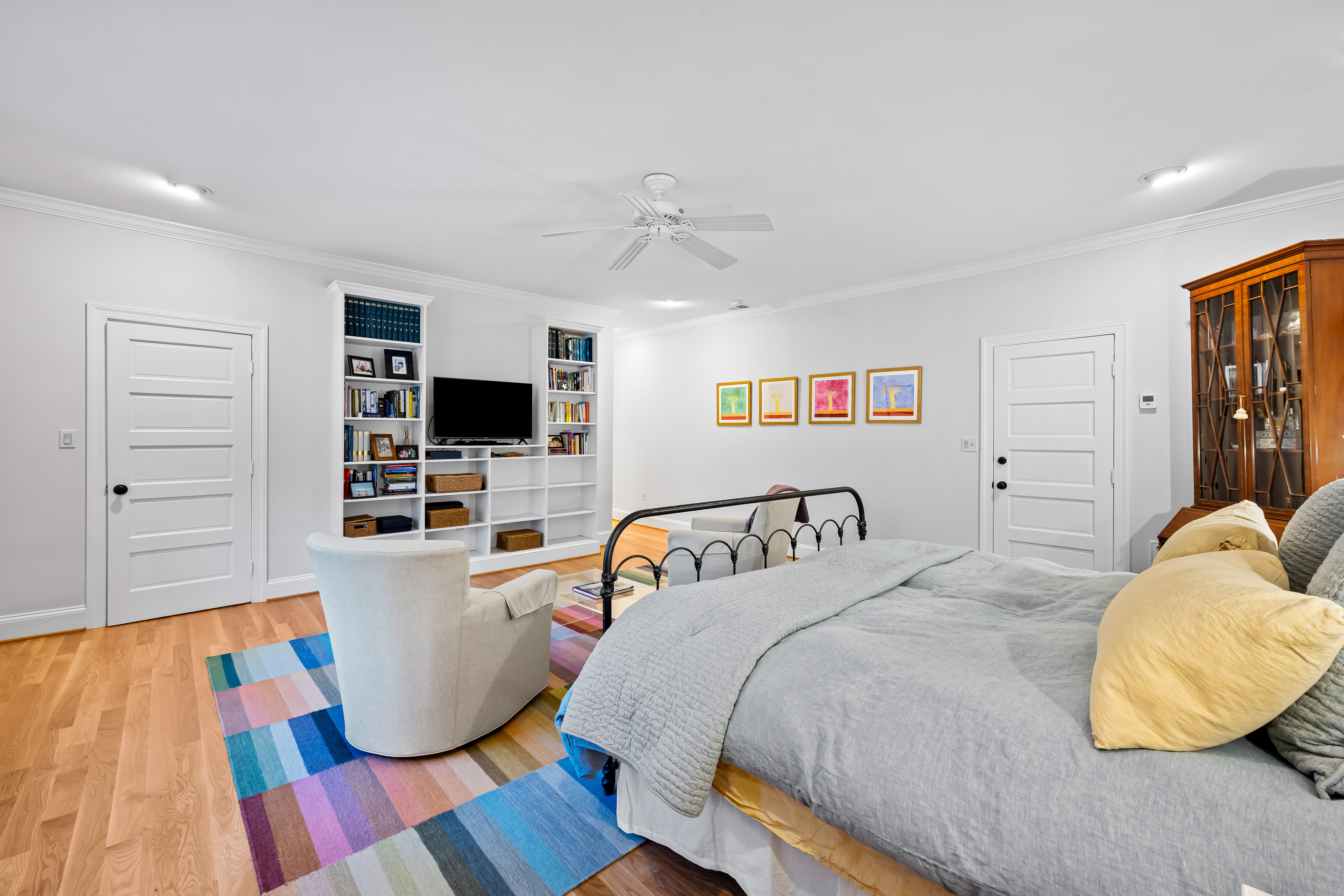 8412 Stevenson Road Pikesville, MD 21208 - Photo 45 of 81 a bedroom with a bed and a flat screen tv