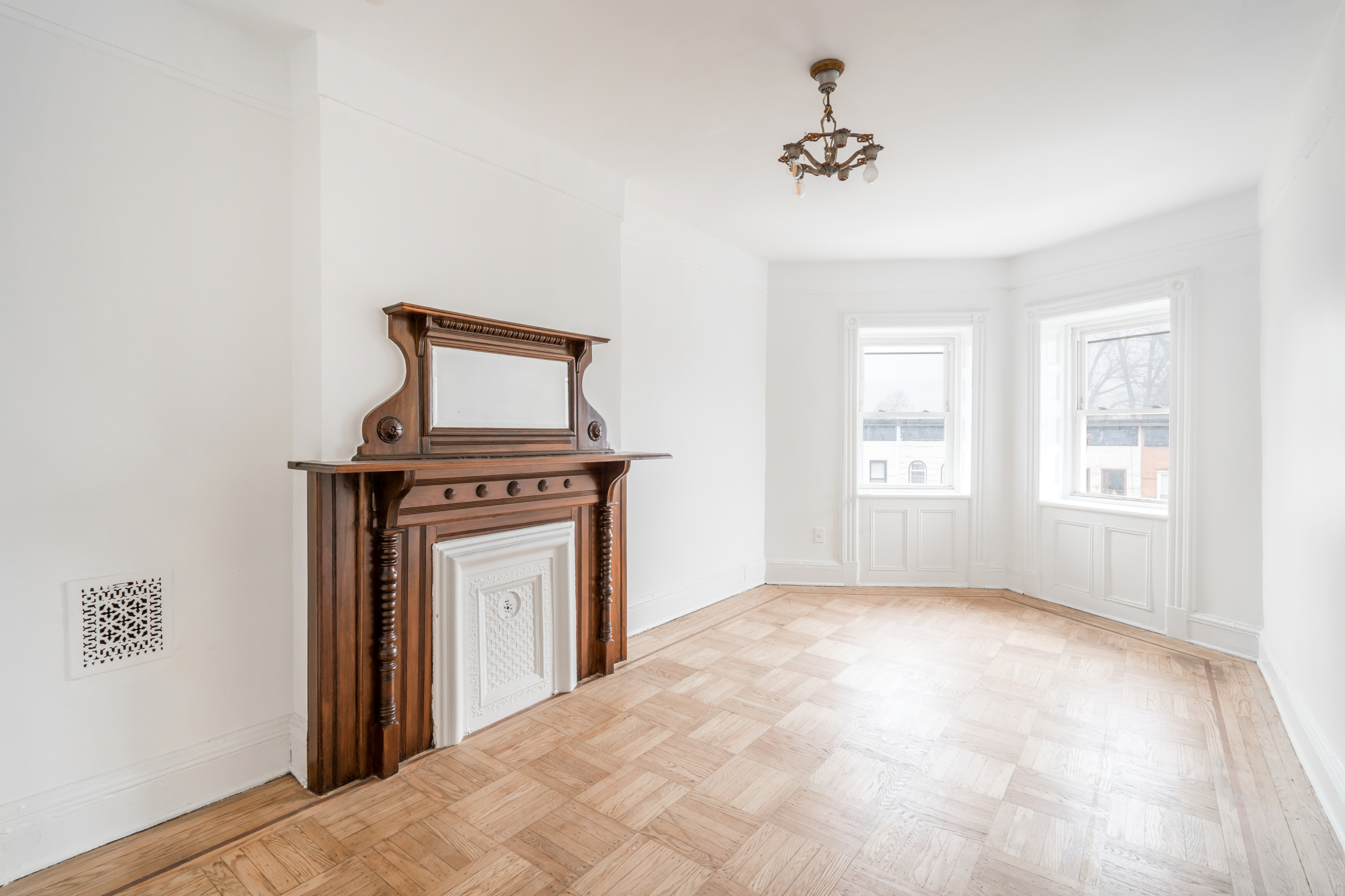 670 Macon Street, Unit 2 Brooklyn, NY 11233 - Photo 10 of 16 an entryway with a window and fireplace