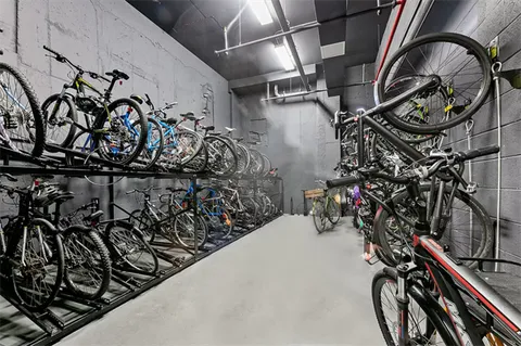 a view of bike storage