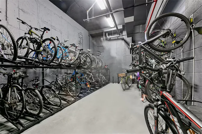 a view of bike storage
