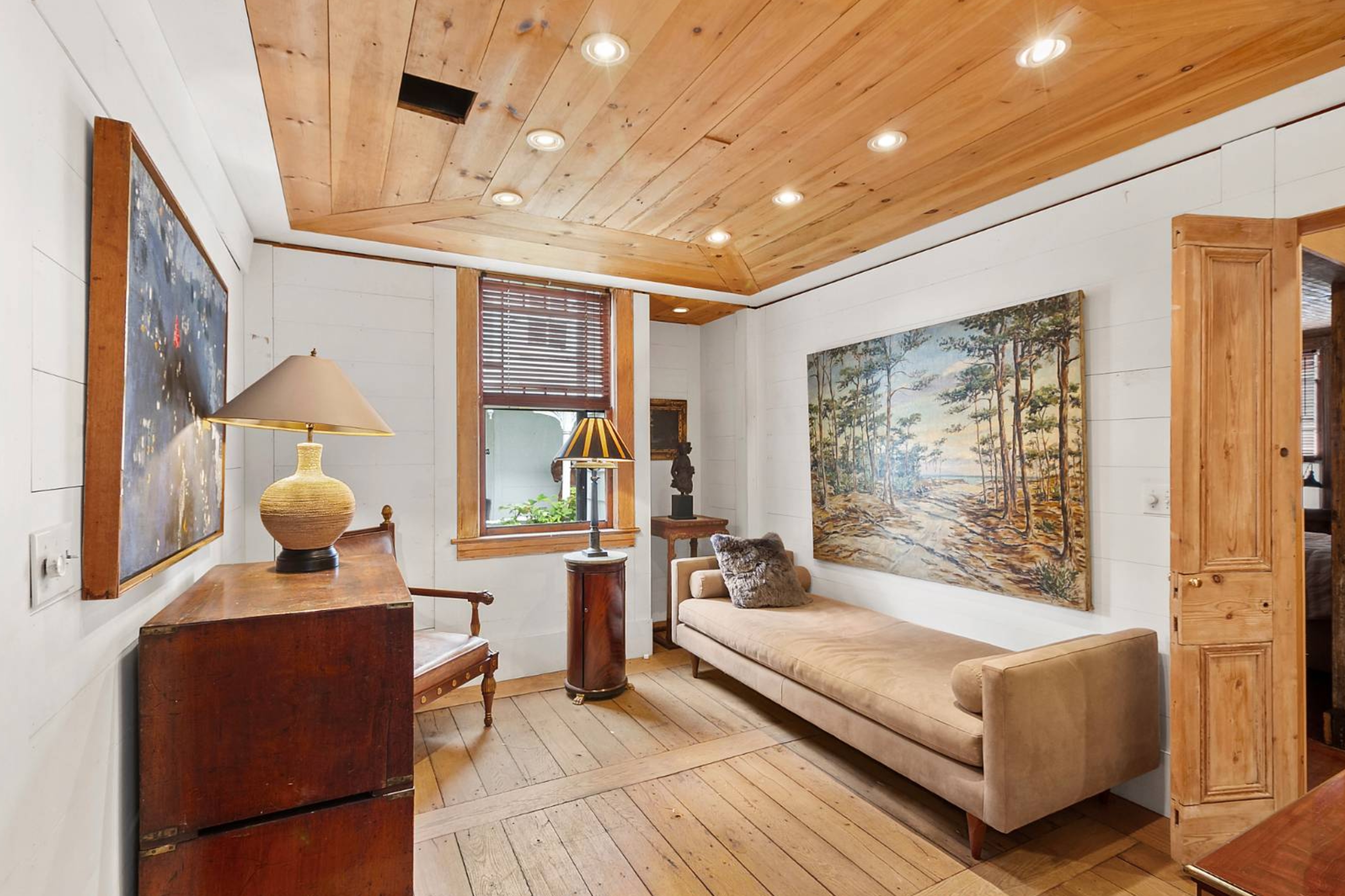 3 Madison Street Sag Harbor, NY 11963 - Photo 3 of 7 a living room with furniture and a large window