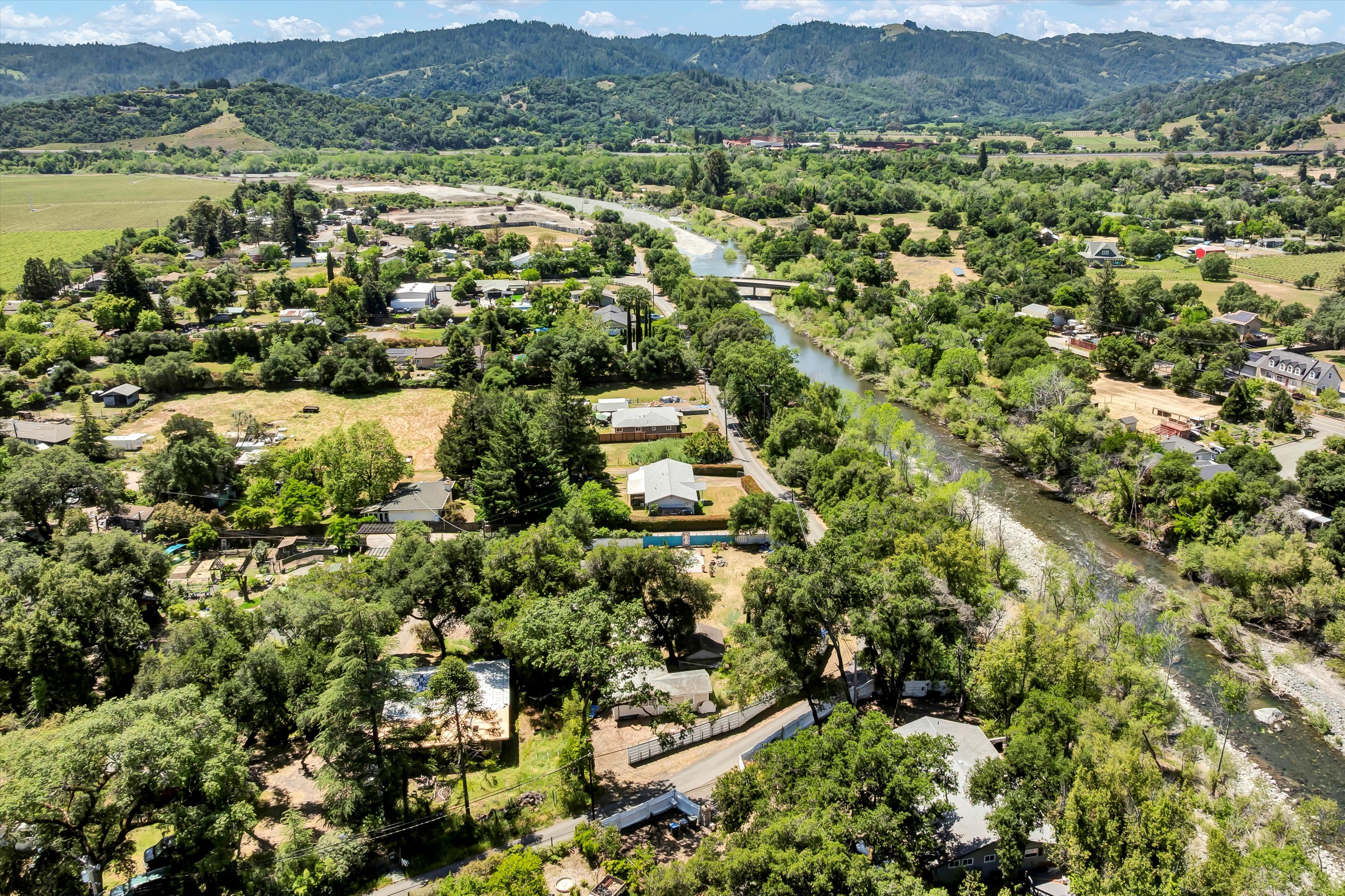 1325 Wilson Road Cloverdale, CA 95425 - Photo 23 of 29 an aerial view of residential house with outdoor space and mountain view