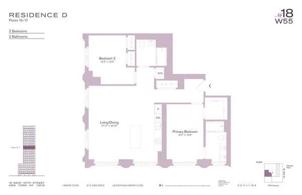 $14,495 | 18 West 55th Street, Unit 17D | Midtown Central