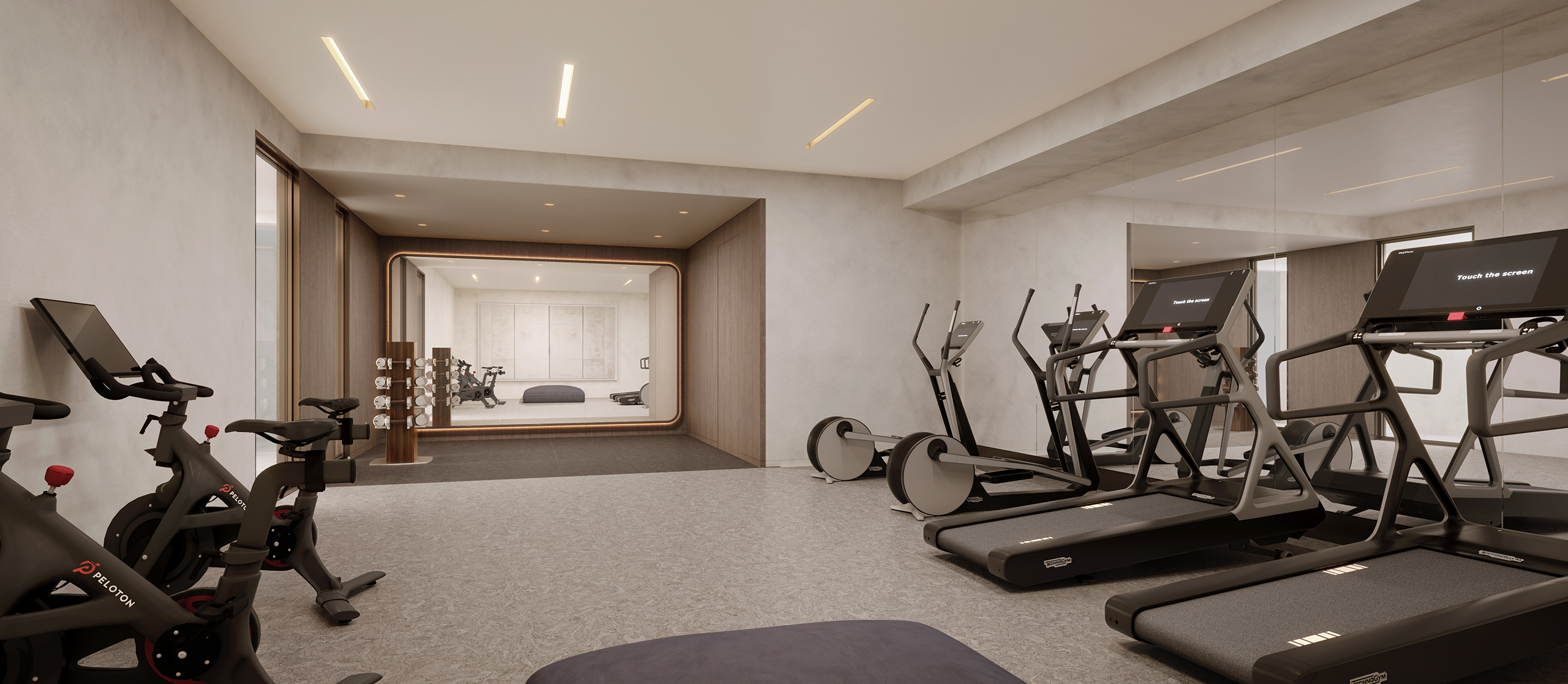 66 Clinton Street, Unit 4B Manhattan, NY 10002 - Photo 15 of 18 a view of a room with gym equipment