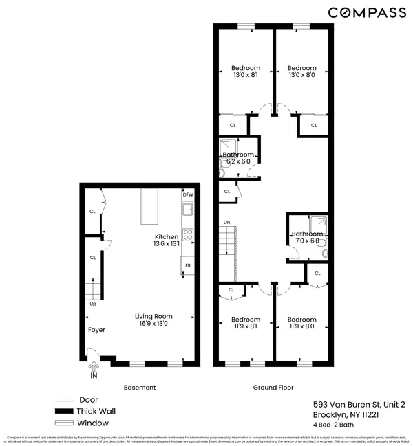 $5,350 | 593 Van Buren Street, Unit 2 | Bushwick