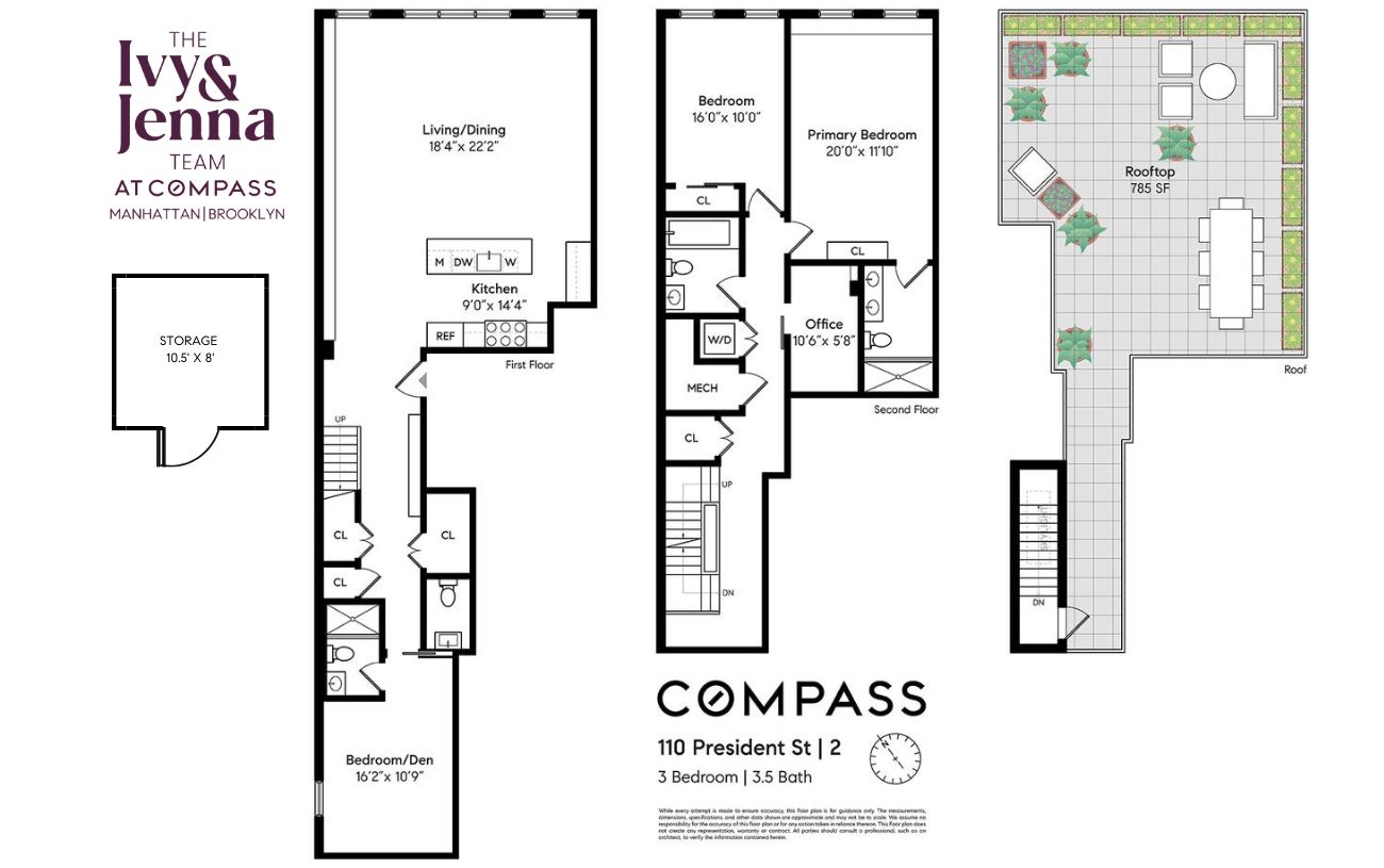 $3,150,000 | 110 President Street, Unit 2 | Columbia Street Waterfront