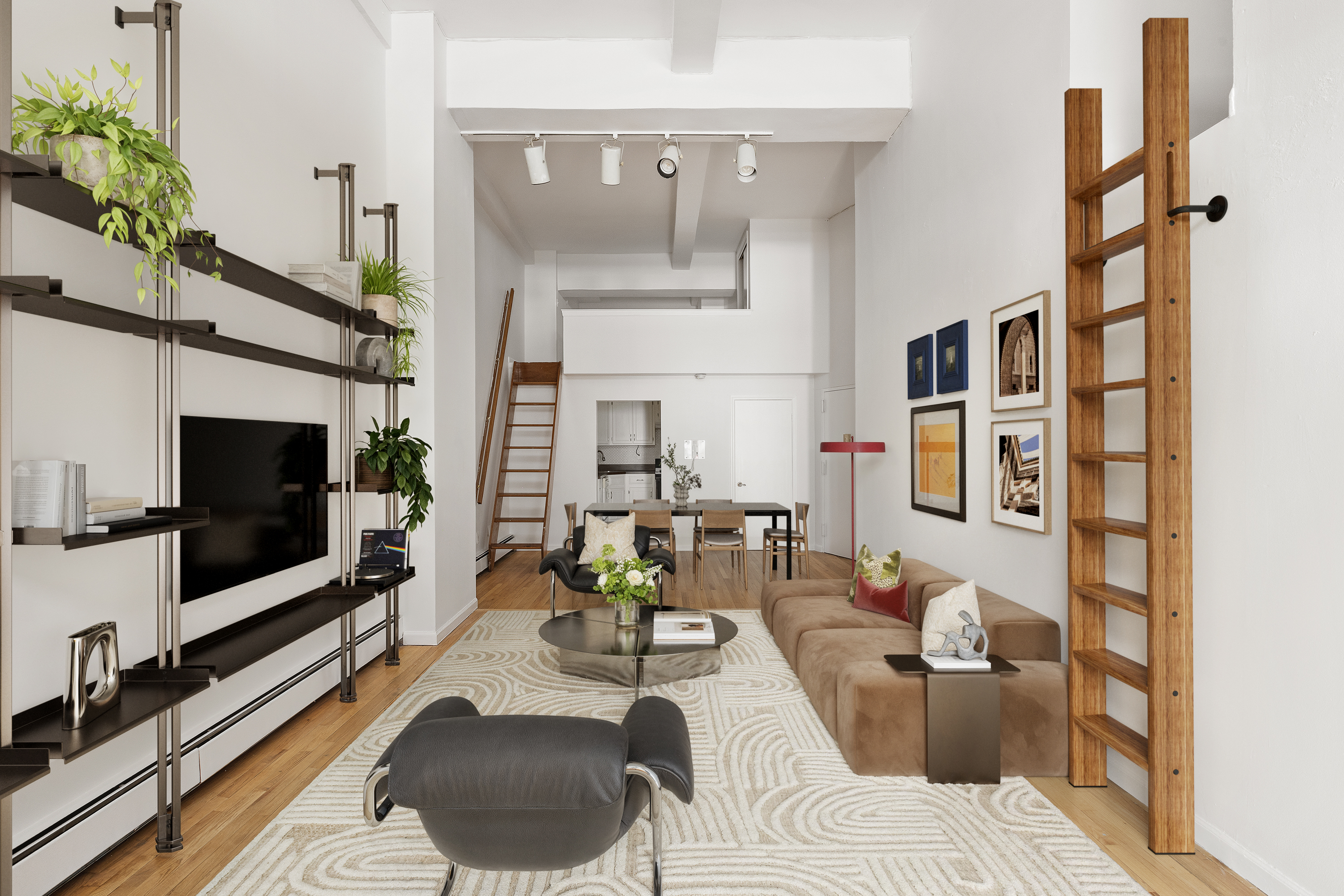 257 West 93rd Street, Unit 3C Manhattan, NY 10025 - Photo 1 of 20 a living room with furniture and a flat screen tv