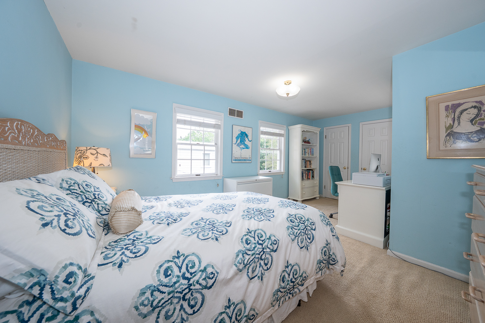 519 Mercer Road Merion Station, PA 19066 - Photo 30 of 58 a bedroom with a large bed and a window