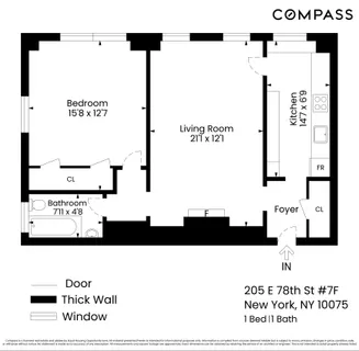 $775,000 | 205 East 78th Street, Unit 7F | Upper East Side