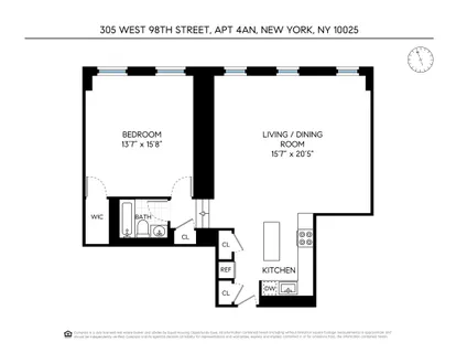 $949,000 | 305 West 98th Street, Unit 4AN | Upper West Side