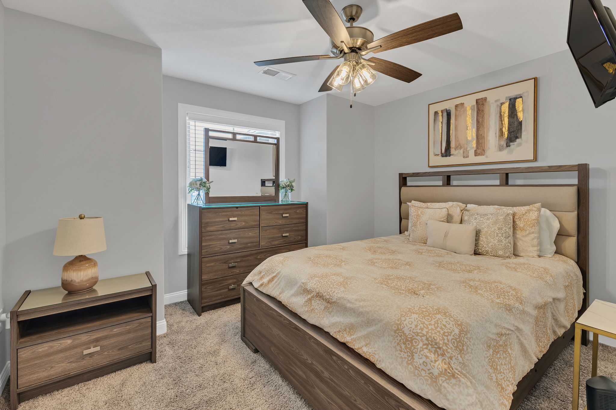 1484 Overlook Point Clarksville, TN 37043 - Photo 42 of 53 a bedroom with a bed and a chandelier